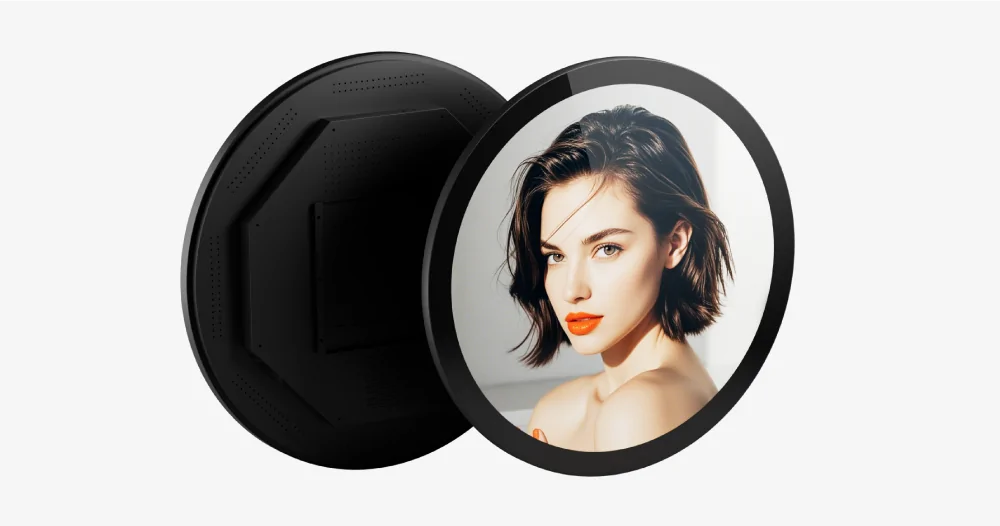 goxmart circular lcd display for digital signage