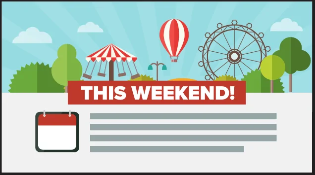 Digital signage graphic used for event promotion and email subscription collection from customers