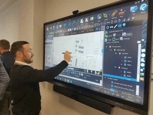 IR infrared touch interactive whiteboard, support gloved hand writing large touch display