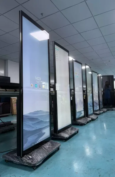 goxmart factory floor-standing full screen display vertical lcd digital signage