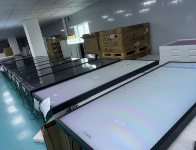 goxmart factory ultra-wide stretched lcd display production line