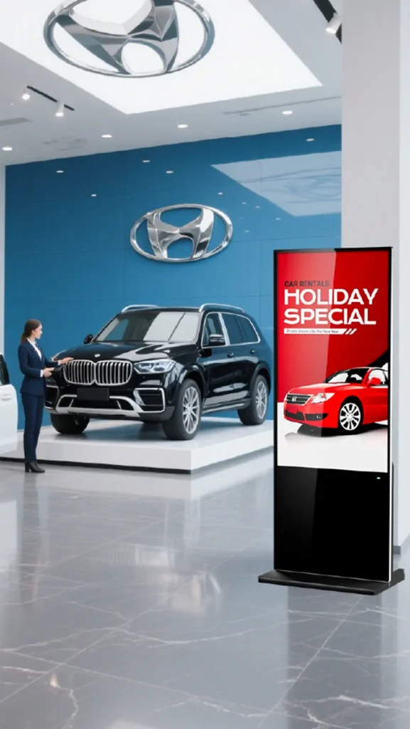 GoXmart exhibition floor-standing digital signage display for product information and promotions