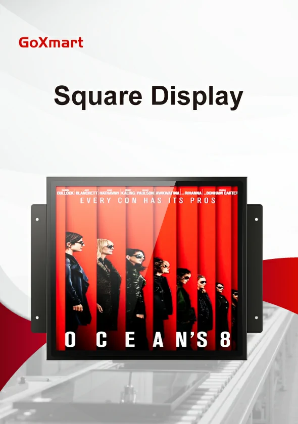 GoXmart square lcd display 1:1 aspect ratio commercial digital signage