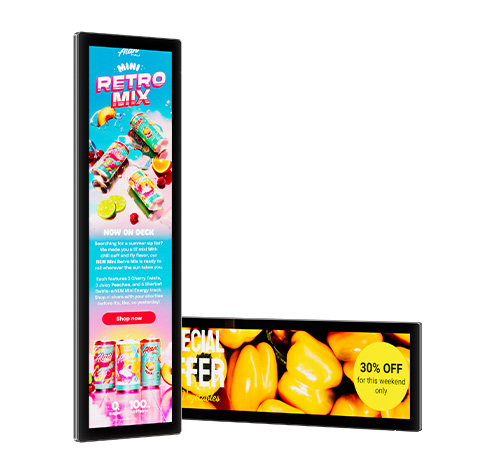 GoXmart stretched display for indoor digital signage applications