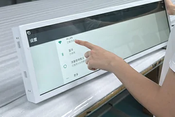 GoXmart stretched LCD display with touch integration for interactive digital signage and smart display applications